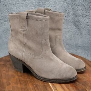 ks ASH Nina Gray Suede Ankle Boot Size 38 / US 7.5
